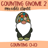 Moveable Images Counting Green Fall Gnome Clipart