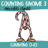 Moveable Images Counting Pink Fall Gnome Clipart
