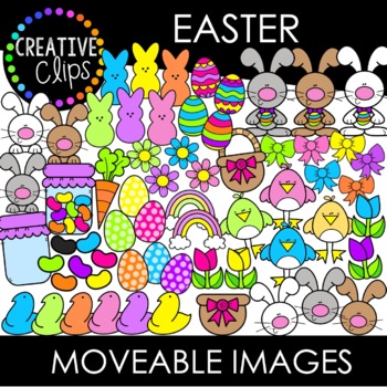 Preview of Moveable Images: EASTER {Creative Clips Clipart}