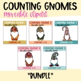 Moveable Images Fall Counting Gnomes Clipart BUNDLE