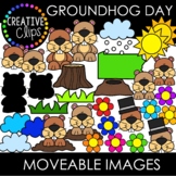 Moveable Images: GROUNDHOG DAY {Creative Clips Clipart}