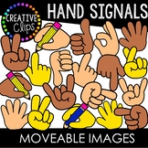 Moveable Images: Hand Signals {Creative Clips Clipart}