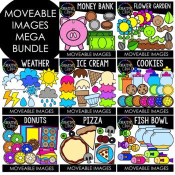 Preview of Moveable Images: RELATED PARTS BUNDLE {Creative Clips Clipart}