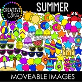 Moveable Images: SUMMER Clipart {Creative Clips Clipart}