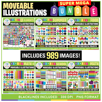 Preview of Moveable Images SUPER MEGA Bundle - 989 Images!