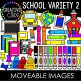 Moveable Images: School Variety 2 {Creative Clips Clipart}