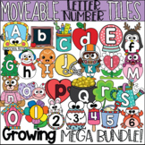 Moveable Letter and Number Tiles GROWING MEGA BUNDLE