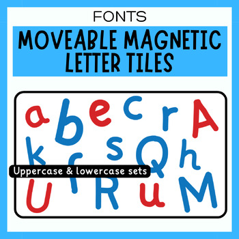 Preview of Moveable Magnetic Letters Clip Art for Distance Learning