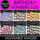 Moveable Numbers: BIRTHDAY Bundle (6 Moveable Image Sets)
