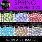 Moveable Numbers: SPRING Numbers Bundle (6 Moveable Image Sets)
