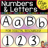 Moveable Numbers and Letters Clipart