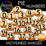 Moveable Pie Numbers 0-20 (Thanksgiving Moveable Numbers)