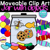 Moveable Pieces Clip Art - Jar with Objects