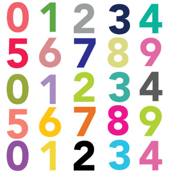 Moveable Pieces Numbers 0-9 for Digital Resources & Distance Learning