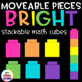 Moveable Pieces Math Cubes Clipart