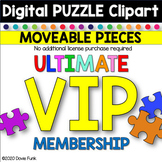 Digital Moveable Puzzle Pieces VIP Clipart Membership - wo
