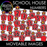Moveable School House Numbers 0-20 (School Moveable Images)