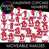 Moveable Valentine Cupcake Numbers 0-20 (Valentine Moveabl