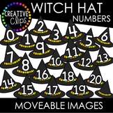 Moveable Witch Hat Numbers 0-20 (Halloween Moveable Images)