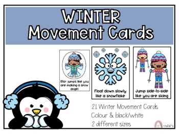 Winter Movement Brain Break Cards  Social emotional activities, Brain  breaks, Social skills lessons