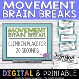Movement Brain Breaks Cards & Slides | Test Prep Engagement