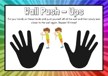 Preview of Movement Break - Wall Sit and Wall Pushups