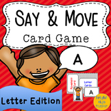 Movement Card Game for Letter Recognition or Letter Sound 