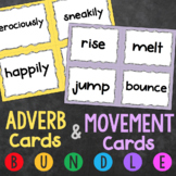 Movement Cards & Adverb Cards Bundle - Creative Movement Lesson