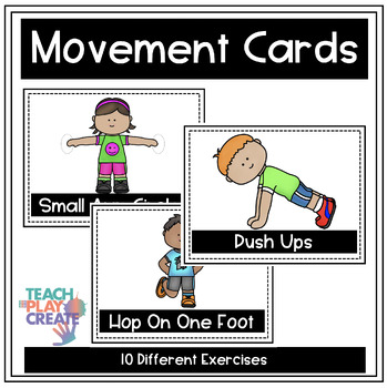 Preview of Movement Cards: Energize Learning with Active Breaks!