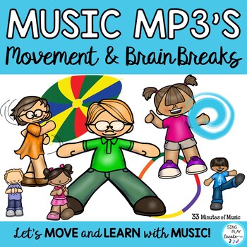 Preview of Brain Break, Music and Movement Instrumental Background Music Tracks