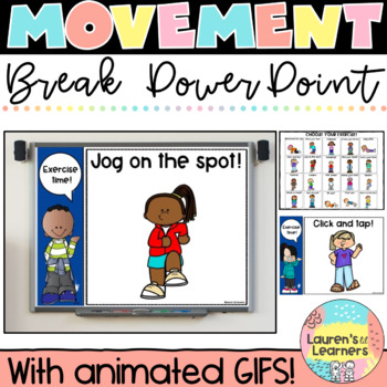 Preview of Movement brain break PowerPoint - google slides