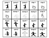 Movement break sequencing cards