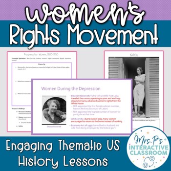 Preview of Movements for Equality: American Women's Rights 1900-1950 - Print & Digital