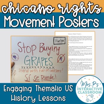 Preview of Movements for Equality: Chicano Rights Movement Posters - Print & Digital