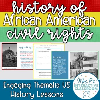 Preview of Movements for Equality: History of African American Civil Rights Print & Digital