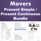 Movers - Present Simple / Present Continuous - Quizzes - B