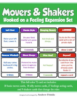Preview of Movers & Shakers EXPANSION PACK - Brain Breaks Card Game and Physical Activity