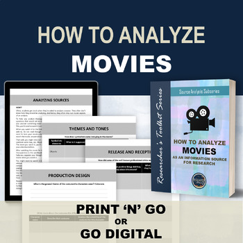 Preview of Movie Analysis Guide and Workbook - How to critically analyze a movie