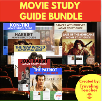 Preview of Movie Bundle Study Guides: Comprehension Questions for Films