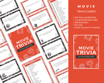 Preview of Movie Classics Trivia Cards