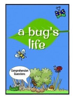 Preview of A Bug's Life Movie Guide + Activities - Answer Key Inc. (Color + Black & White)
