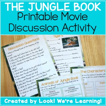 Preview of Movie Discussion Activity - The Jungle Book Movie Study!