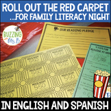 Movie Family Literacy Night Editable Bundle in English and