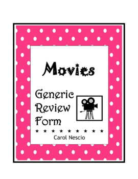 Preview of Movie Generic Review Form + Documentary Review Form