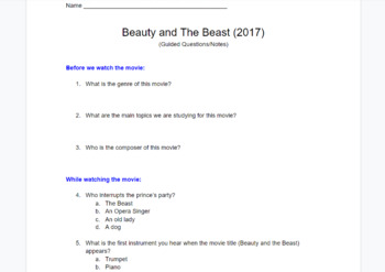 Preview of Movie Guide 1: Beauty and The Beast (2017)