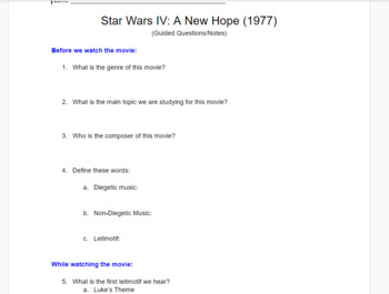 Preview of Movie Guide 5: Star Wars IV: A New Hope (1977)