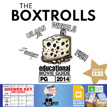 Preview of The Boxtrolls Movie Guide (PG - 2014) | Worksheet | Questions | Individuality