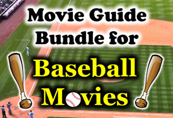Preview of Movie Guide Bundle for Baseball Related Movies - 5 Movie Guides