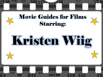 Preview of Movie Guide Bundle for Films Starring Kristen Wiig - 3 Movie Guides