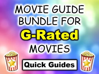 Preview of Movie Guide Bundle for G-Rated films - Quick Guides with Answer Keys